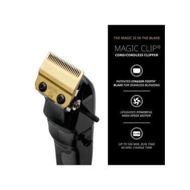 MAQUINA WAHL MAGIC CLIP CORDLESS NEGRA